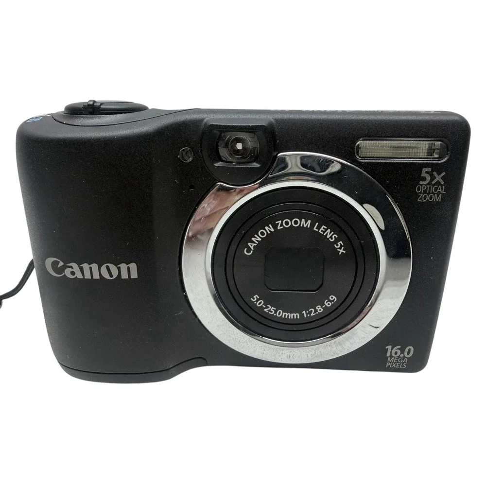 Canon PowerShot A2300 16MP Digital Camera 5x Zoom Tested w/ 4GB SD Card & Case